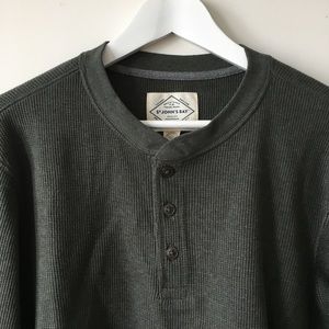 Vintage Sweaters - vintage Green Henley Thermal Crop Oversize Sweater Vintage Sweaters - vintage Green Henley Thermal Crop Oversize Sweater